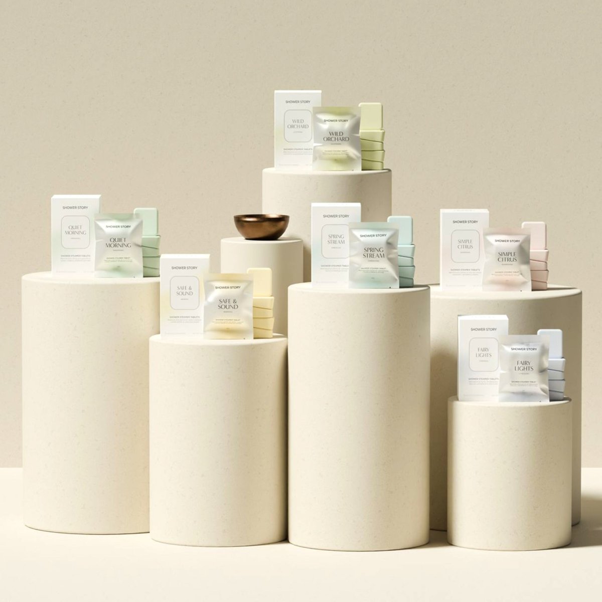 SHOWER STORY_Signature Petite Ensembles_Shower Steamer Daily Set_SSQMDX5